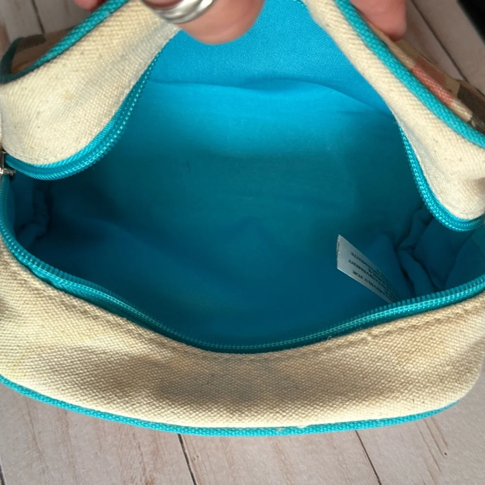 3/$15 Kiehl's Colorful Print Zippered Cosmetic or Travel Bag - Picture 3 of 5